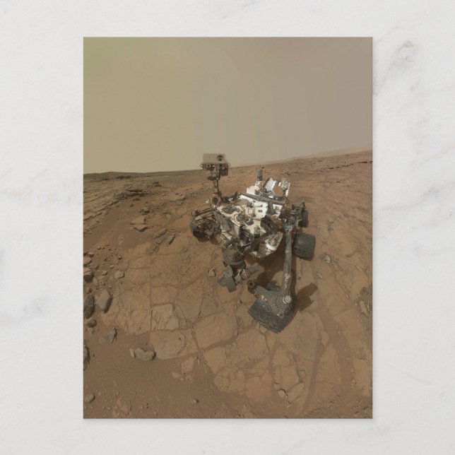 Curiosity Rover On The Surface Of Mars. Postcard (Front)