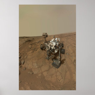 Curiosity Rover On The Surface Of Mars. Poster
