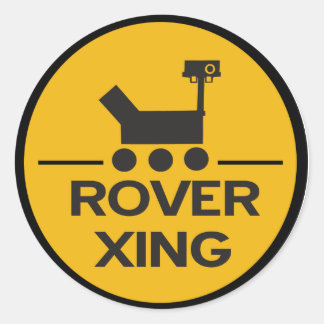 Curiosity Rover Xing Sticker