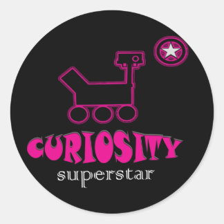 Curiosity Super Star  Pink Sticker