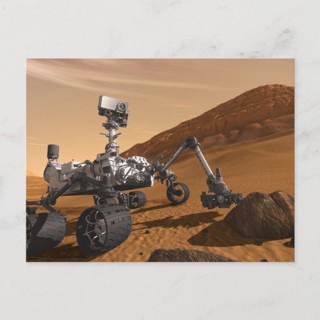 Curiosity: The Next Mars Rover Postcard (Front)