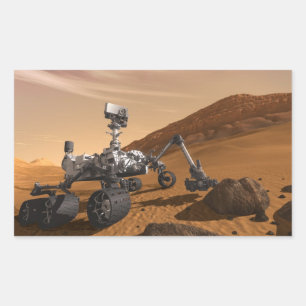 Curiosity: The Next Mars Rover Rectangular Sticker