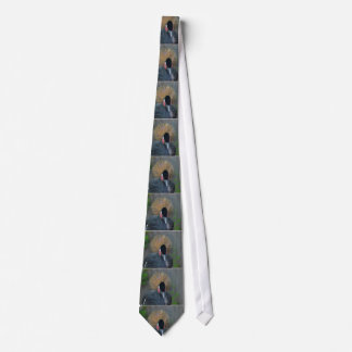 Curious African Crowned Crane Tie