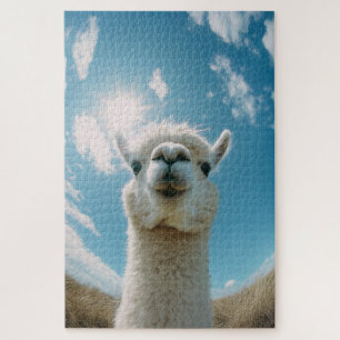 Curious Alpaca Under the Sun Jigsaw Puzzle