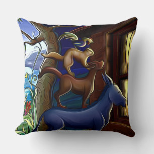 Curious Animals Pillow