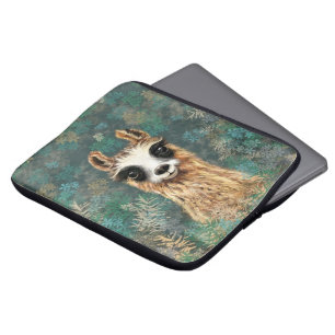 Curious Baby Llama - Cute Laptop Sleeve