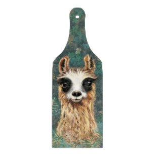 Curious Baby Llama - Cute - Smile Cutting Board