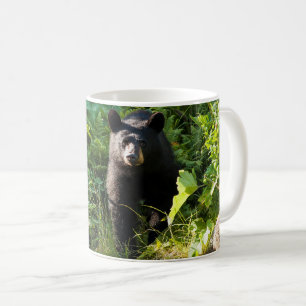 Curious Black Bear Coffee Mug
