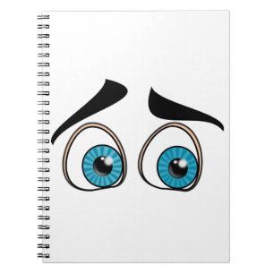 Curious Blue Eyes Notebook
