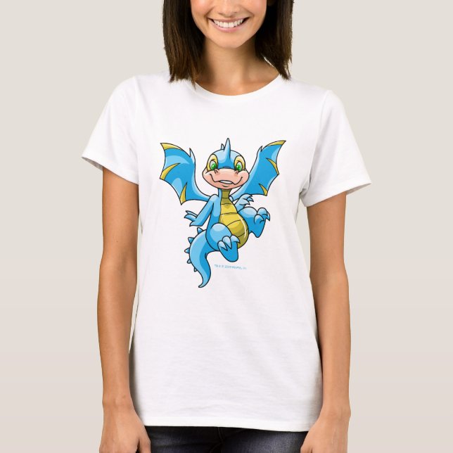 Curious blue Scorchio T-Shirt (Front)