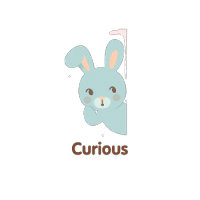 Curious Bunny – Pastel Character T-Shirt
