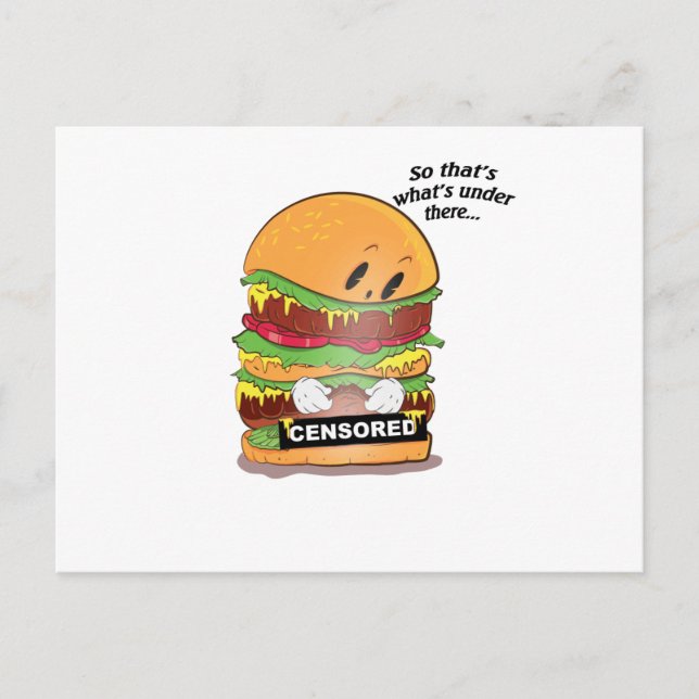 Curious Burger Postcard (Front)