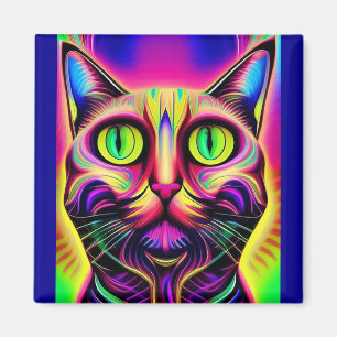curious cat magnet