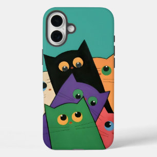 Curious Cats iPhone 16 Plus Case