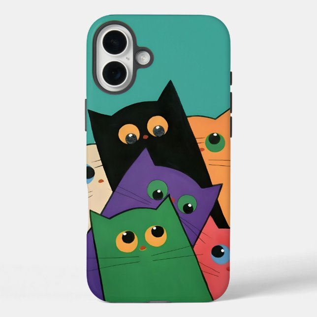 Curious Cats Case-Mate iPhone Case (Back)
