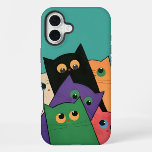 Curious Cats iPhone 16 Plus Case