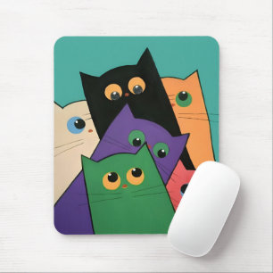 Curious Cats Mouse Pad