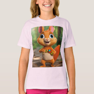 Curious Chipmunk Forest Adventure T-Shirt Designs