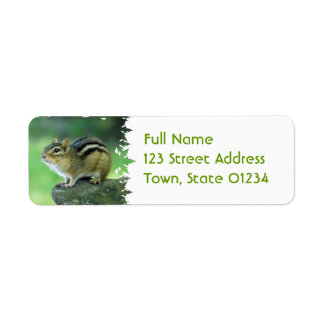 Curious Chipmunk Mailing Labels