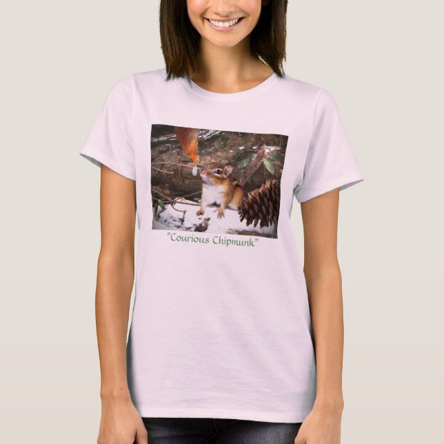 "Curious Chipmunk" T-Shirt (Front)
