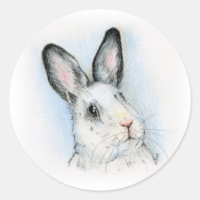 Curious Classic Round Sticker (Front)