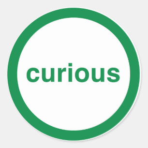 Curious Classic Round Sticker