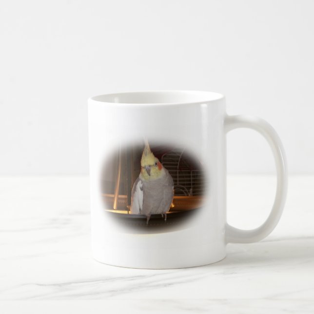 Curious Cockatiel Mug (Right)