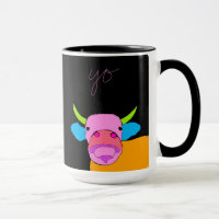 Curious Cow With Big Nose Says Yo