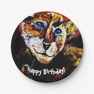 Curious Cub Tiger Birthday Paper Plate