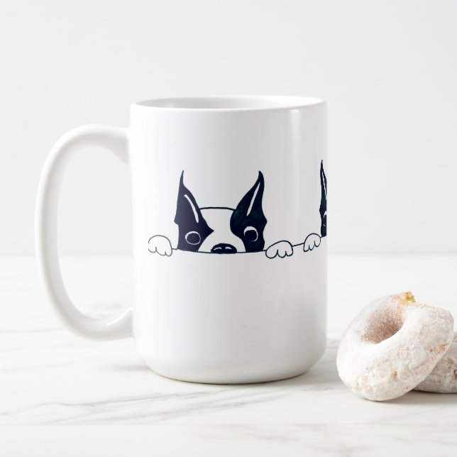 Curious dog coffee mug (With Donut)