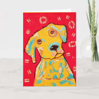 Curious Dog Greeting Card