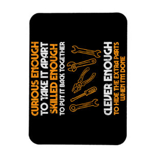 Curious Enough To Take It Apart Car Auto Garage Me Magnet