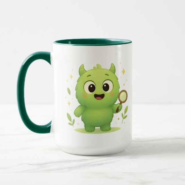 Curious Explorer Monster Kids Mug  (Left)