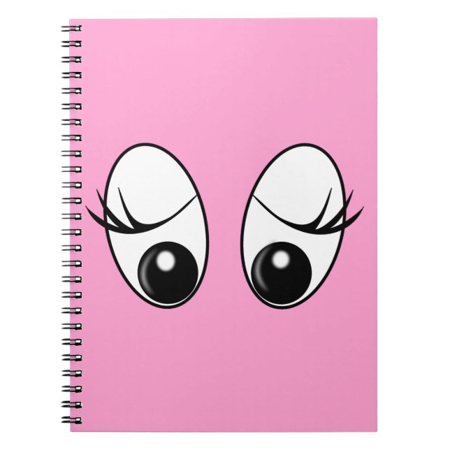 Curious Eyes Custom Colours Notebook (Front)