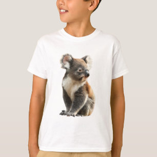 Curious Fluffy Koala Bear Wildlife Kids T-Shirt