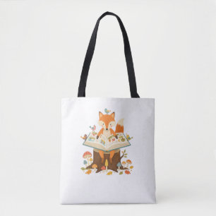 Curious Forest Reader Tote Bag