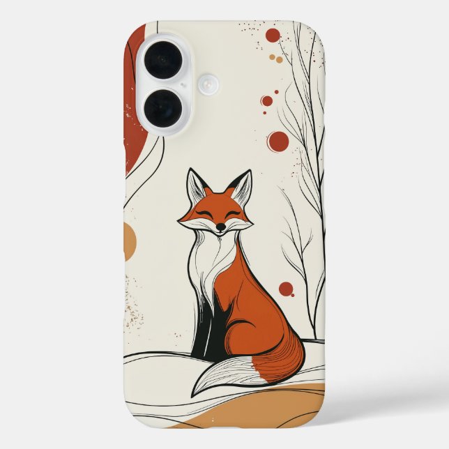 Curious Fox Case-Mate iPhone Case (Back)