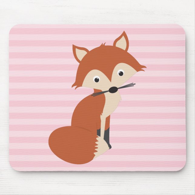Curious Fox Mouse Pad (Front)