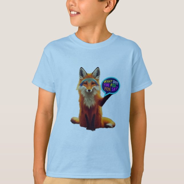 Curious Fox Question Mark T-Shirt (Front)