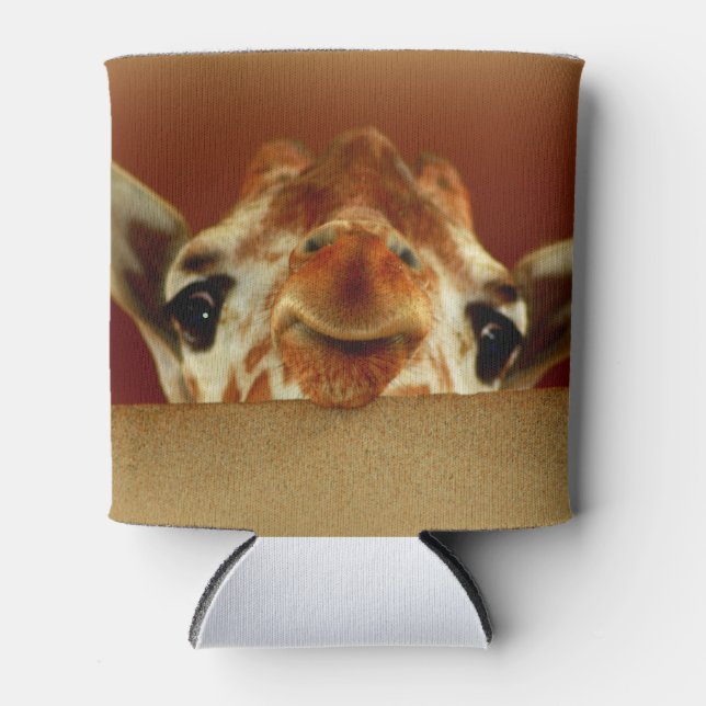 Curious Giraffe Can Cosy Cooler (Front)