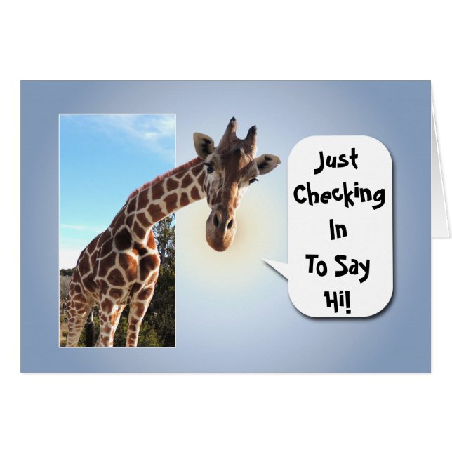 Curious Giraffe Just Checking In to Say Hi (Front Horizontal)