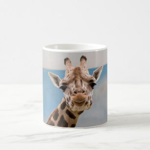 Curious Giraffe Portrait Coffee Mug