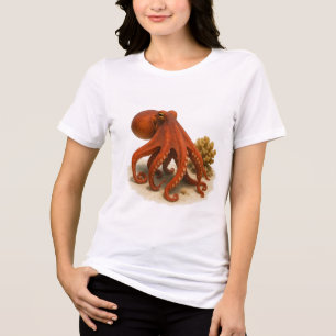 Curious in Coral Sands Tri-Blend Shirt