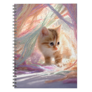 Curious Kitten Pastel Notebook