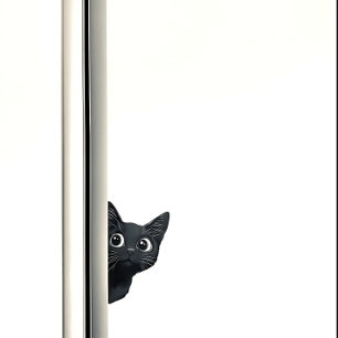 Curious Kitty Cat Peek Funny Sticker