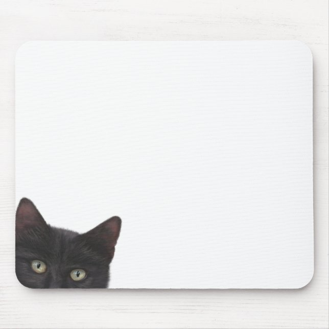 Curious Kitty Digital Painting Mouse Pad (Front)