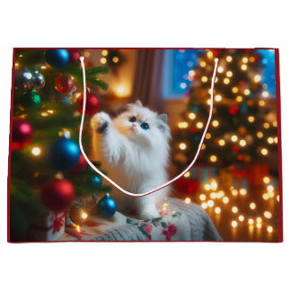 Curious Kitty Holiday Gift Bag