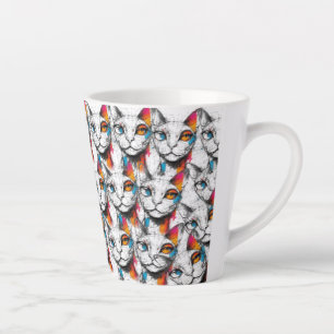 Curious Kitty Latte Mug