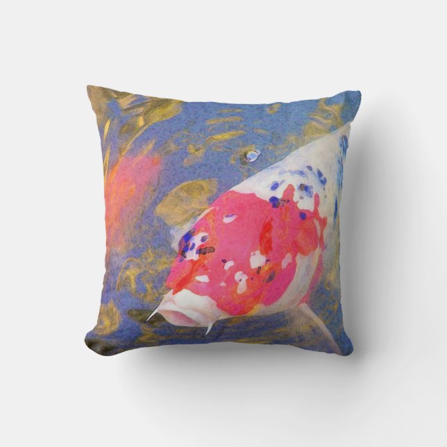 Curious Koi Cushion (Front)