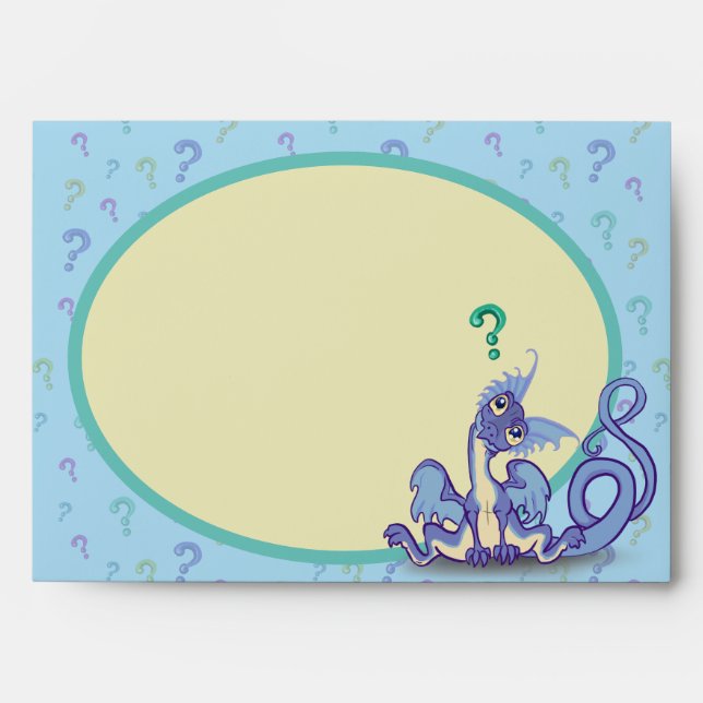 Curious lil' Dragon Mystery Envelope (Front)